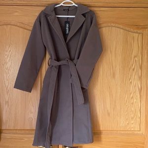 Belted Wool Look Coat!